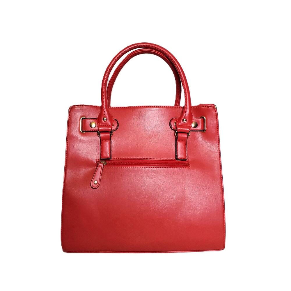 Ruby Blue Couture Jenna Vegan Leather Tote Bag - Picture 3 of 11